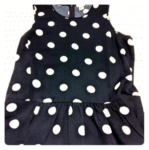 J Crew Navy Polka For Sleeveless Top - 2